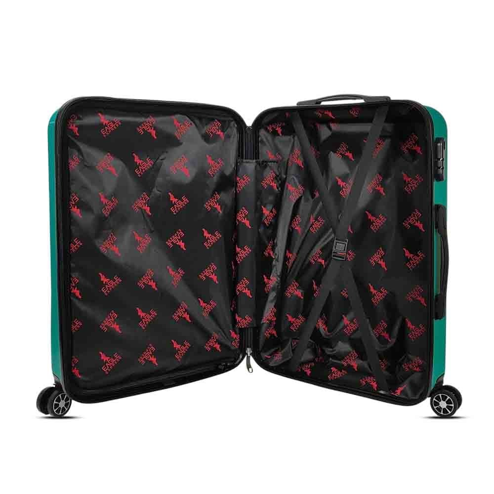 luggage bags with scratch resistant finish and 360° spinner wheels