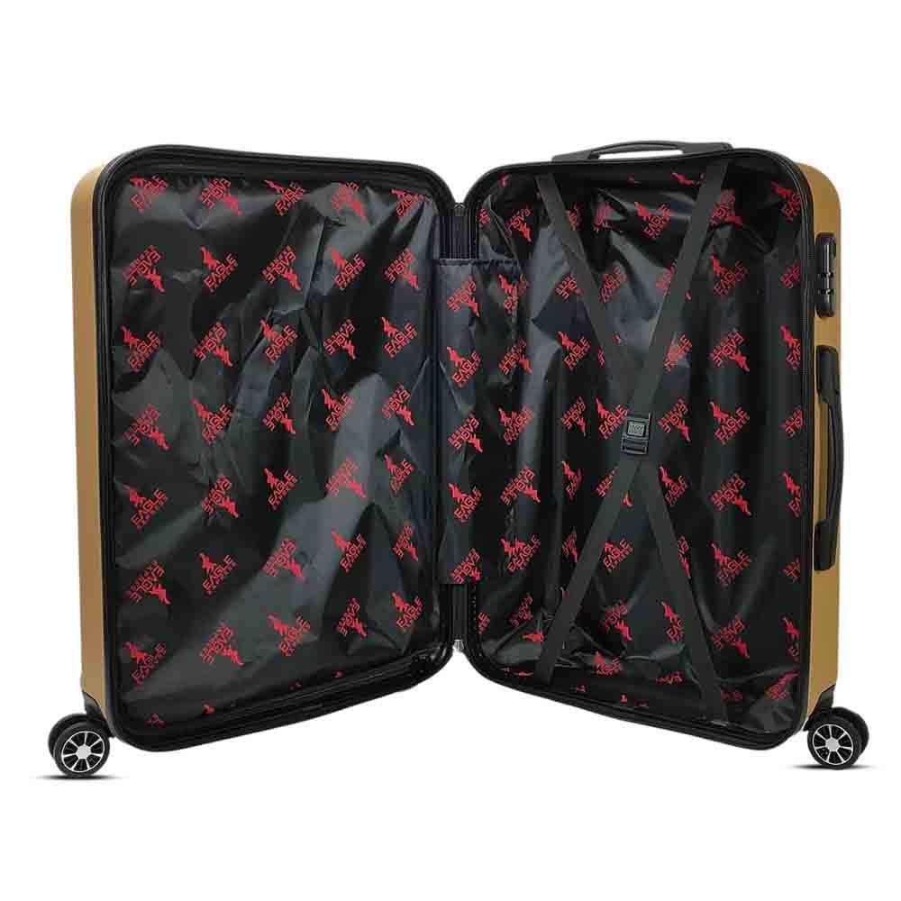 luggage bags with scratch resistant finish and 360° spinner wheels
