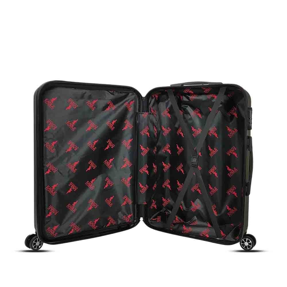 luggage bags with scratch resistant finish and 360° spinner wheels