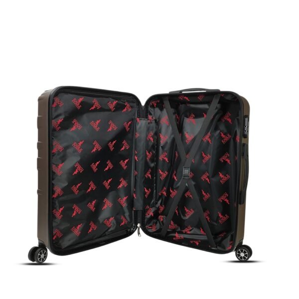 luggage bags with scratch resistant finish and 360° spinner wheels