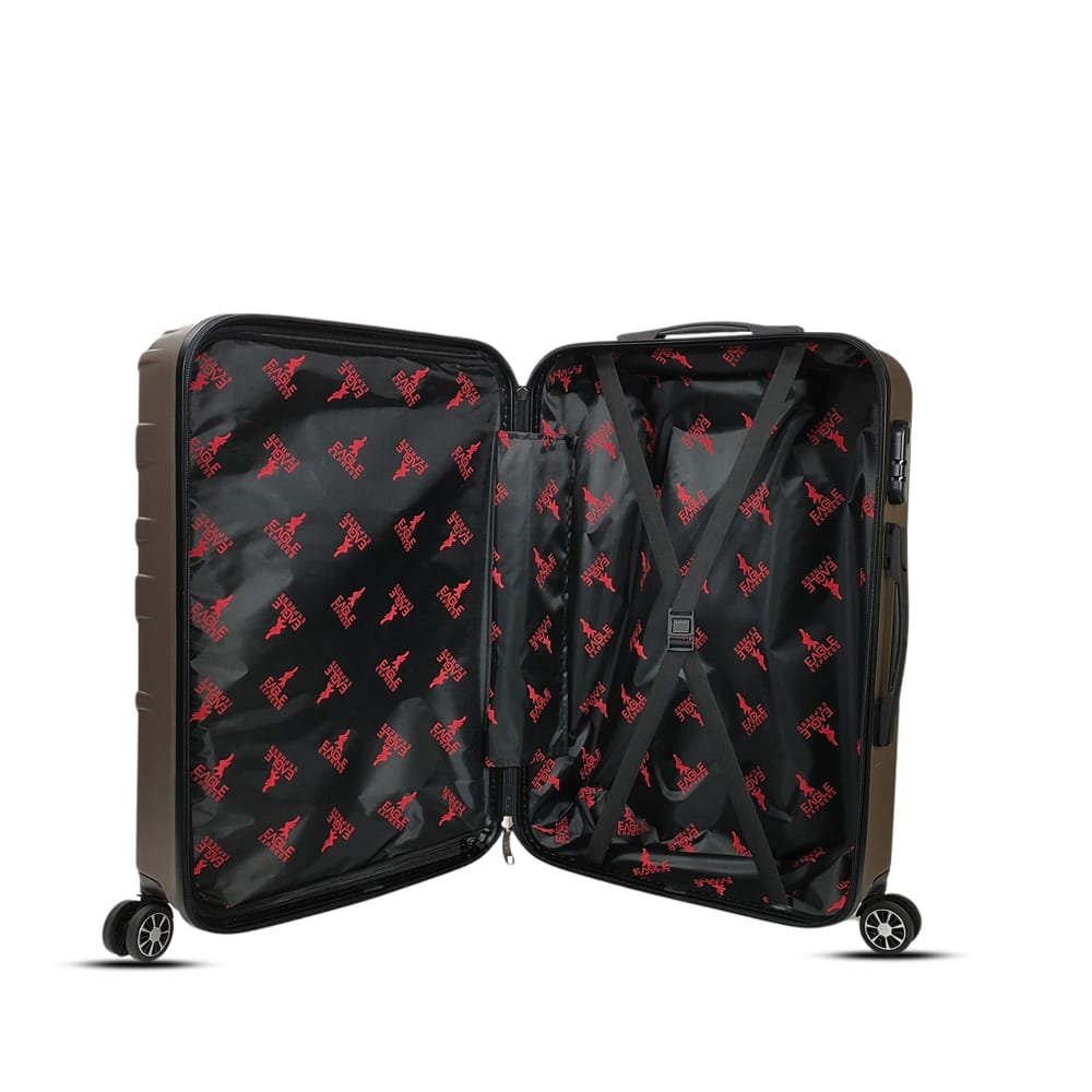 luggage bags with scratch resistant finish and 360° spinner wheels