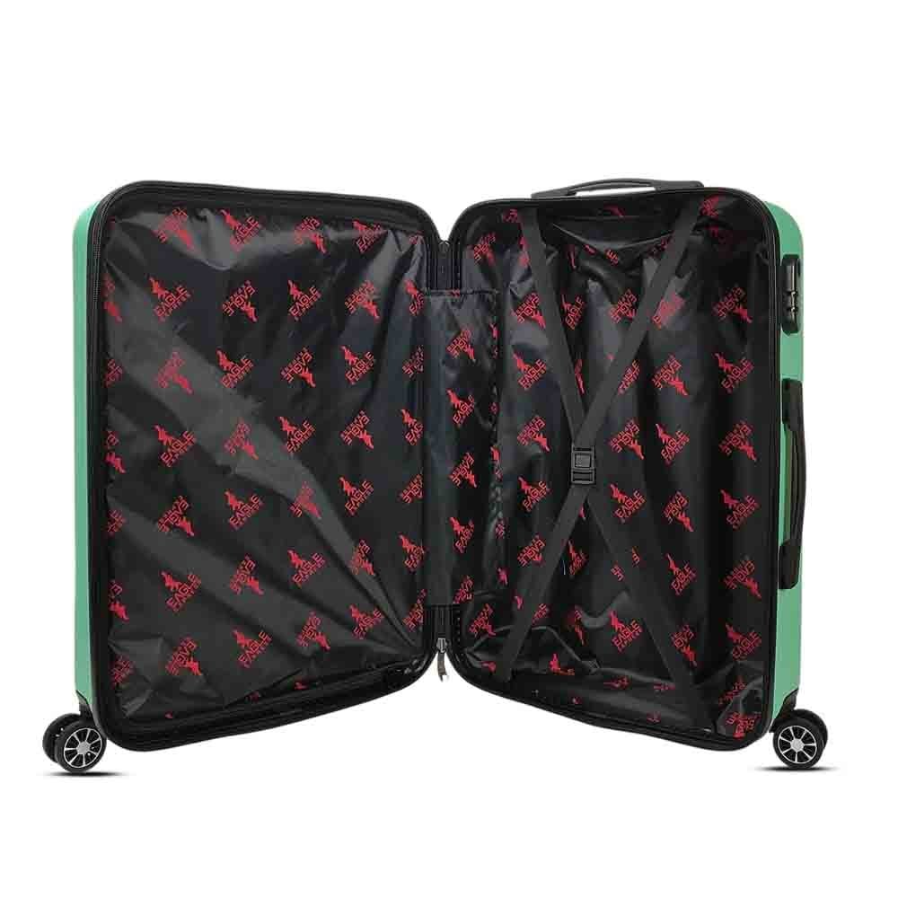 luggage bags with scratch resistant finish and 360° spinner wheels